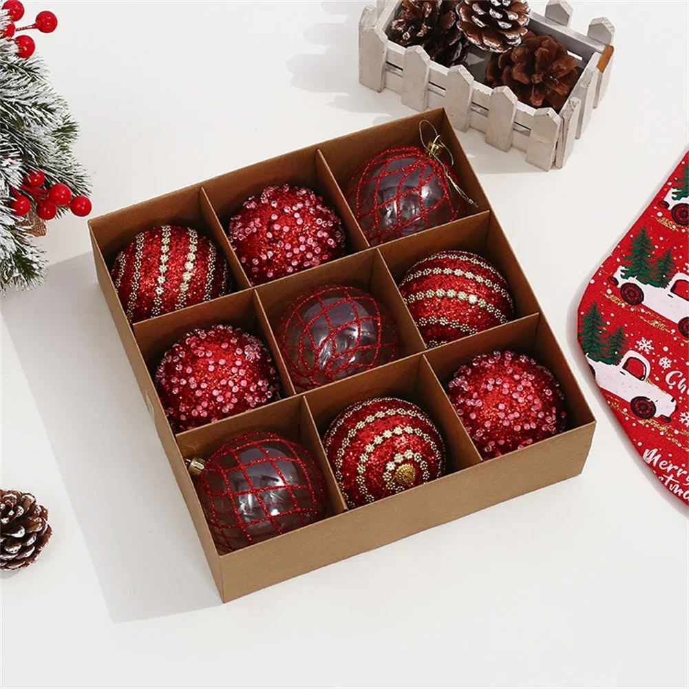 Christmas Party Decor Christmas Ball Ornament Christmas Celebration 8CM Exquisite Decorations Latest Technology