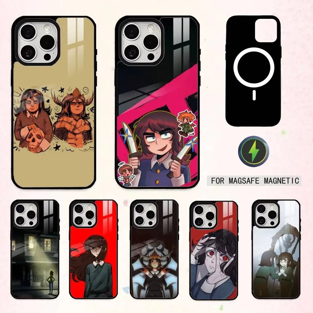 

Horror H-HauntedS HotelS 2025 Phone Case For iPhone17,16,15,14,13,12,11 Plus,Pro Max Magnetic For Magsafe Wireless Charging