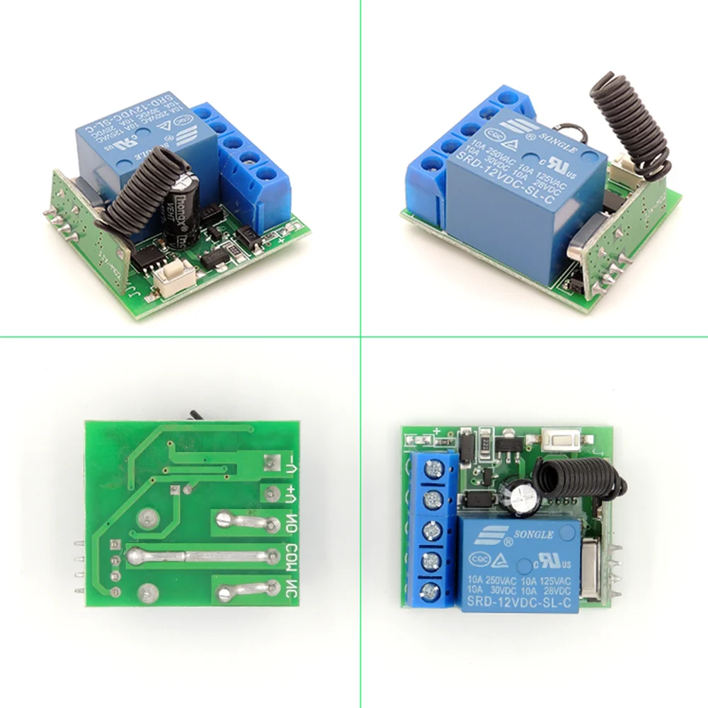 433mhz Rf Transmitter And Receiver Module DC 12v 1Channel Remote Control Switch Wireless Switch Remote Control 433mhz