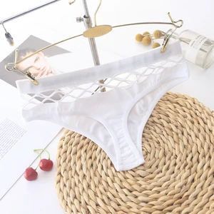 نسائي مثلث ثونج, ملابس داخلية للياقة البدنية, سلس, ثقب شبكة صيد السم, جوفاء, رياضة, تي بنطال, مثير أفضل 10 سراويل مبيعات مع ثقب في - No2