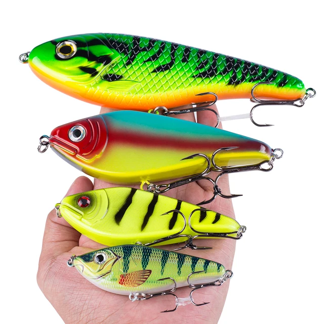 Isca Artificial Hanlin Glide Jerkbait 75/90/120/150mm Popular para Pesca de Pike, Crankbait, Muskie, Wobbler e Iscas para Bass