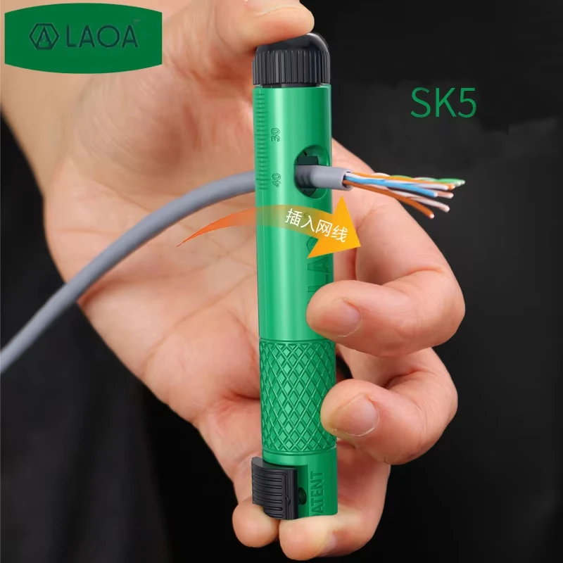 LAOA Netzwerkkabel-Entwirrwerkzeug für Ingenieure, Kabelrichter für Kategorie 5, 6, 7 Kristallkabel, Kabelpaar-Trenner – Detail 3