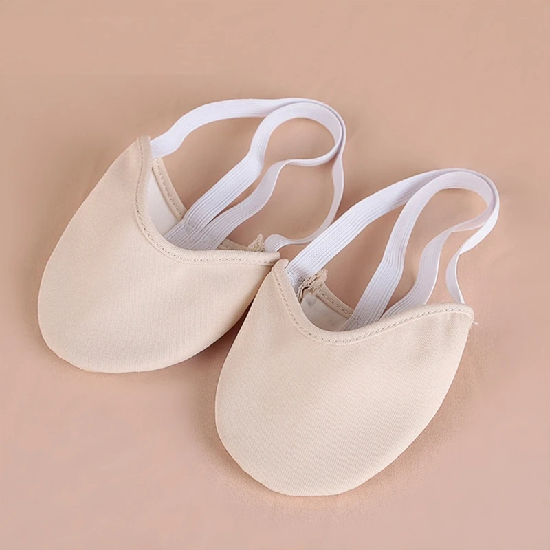 1Pair Rhythmic Gymnastics Shoes Half Length Soft Socks Children Adult Ballet Dance Elastic Shoes Art Gym Accessories