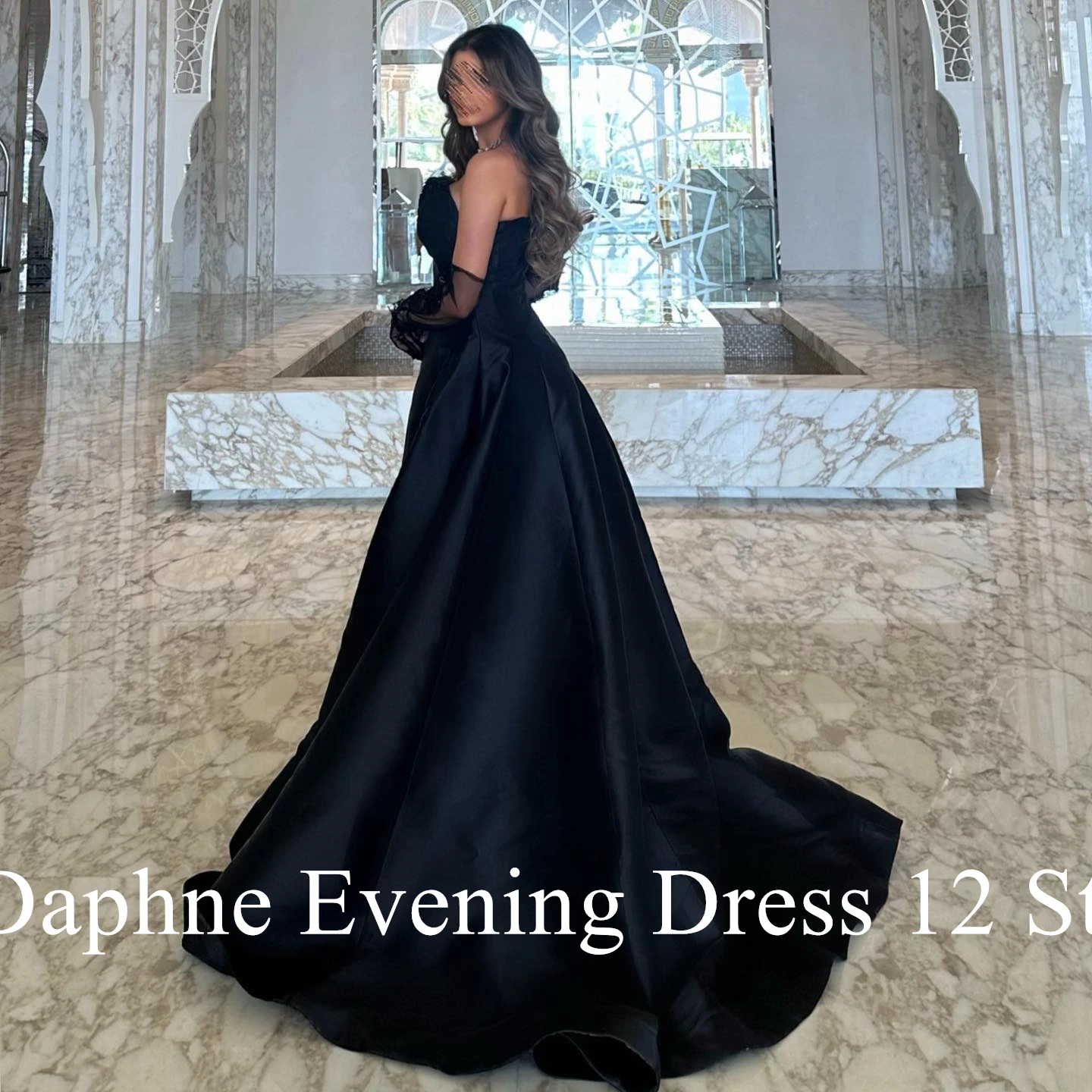 Angepasst Klassische Schatz Abnehmbare Ärmel Applikationen Abendkleider Elegante Satin Falten Vestido De Festa Vestido De Noche