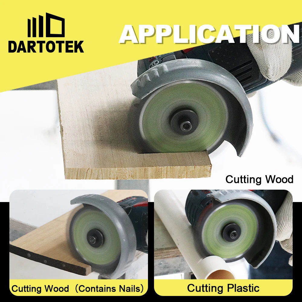 DARTOTEK 75mm TCT Wood Cutting Disc Circular Saw Blade Set Woodworking Cutter Plate PVC Fiberboard Plastic Mini Disc Cutter