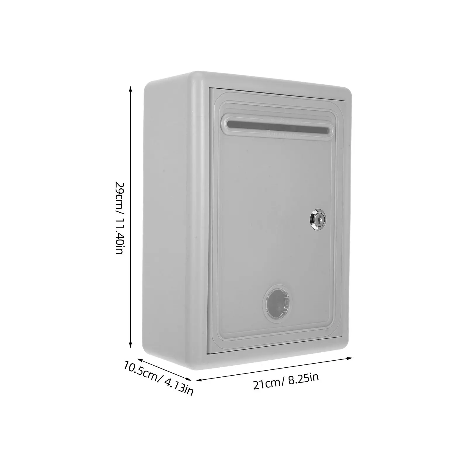 Secure Suggestion Box Lockable Wall Mounted Donation Collection Box for Office Feedback Ballot Document Storage