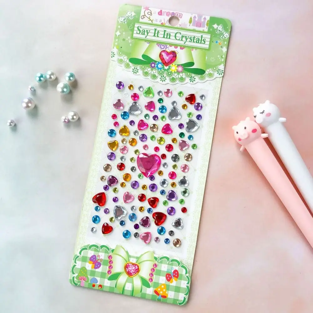 Decoration Stickers 3D Gem Stickers Scrapbooking Diary Album Children Toy Gem Sticker Self Adhesive DIY Mobile Phone