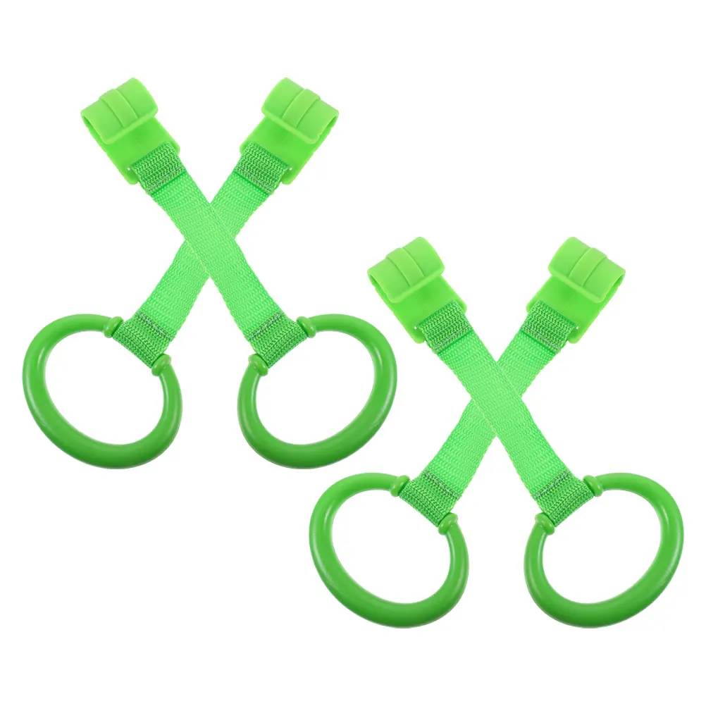 

4Pcs Baby Pull Up Rings Infant Crib Standing Aid for Playpen Toddler Walking Exercise Training Rings Kids Walking Training Tool