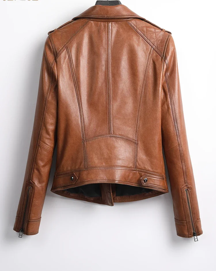 Tajiyane Genuine Leather Jacket Women Spring Autumn Real Sheepskin Coat Slim Short Leather Jackets and Coats Casaco Feminino SGG