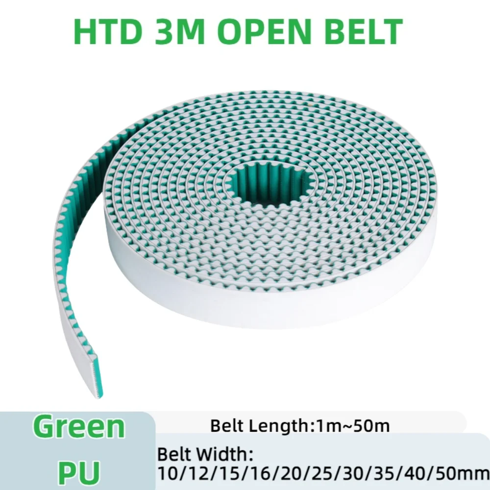 

HTD 3M open belt PU belt belt width 10/12/15/16/20/25/30/35/40/50mm belt length 1m-50m HTD 3M open belt PU belt steel core