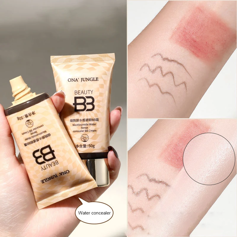 1 Pcs Face Liquid Foundation Moisturizing BB Cream Concealer Oil-control Full Coverage Flaw Waterproof Long Lasting Cosmetic