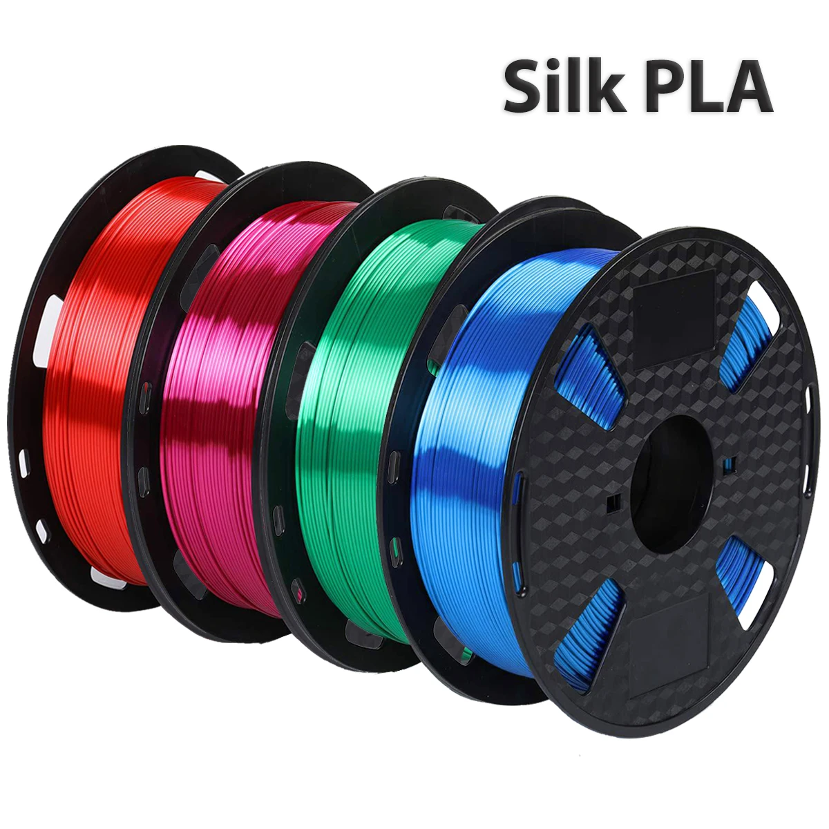 250g Jedwabny Filament PLA do Drukarki, Czerwony Zielony Niebieski Czarny Jedwabny Filament do Drukarki 3D, Drut do Druku, Pakowanie Próżniowe 1.75mm