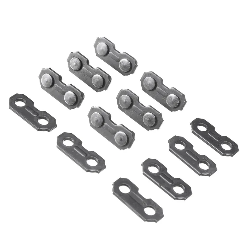 6Pcs Stainless Steel Chainsaw Chain Joiner Link Chain Joint For Joinning 3/8 .063 Chains For Woodworking Chainsaw Parts