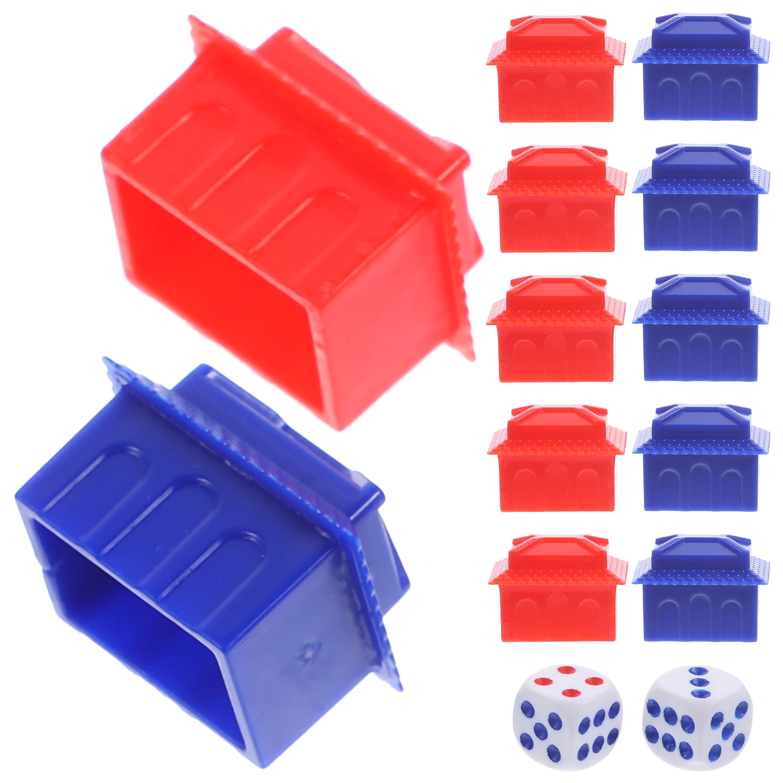 

Mini Game Chess Accessories Rich Board House Hotels Replacement Pieces for Teens Adults Intelligence Skills Projects