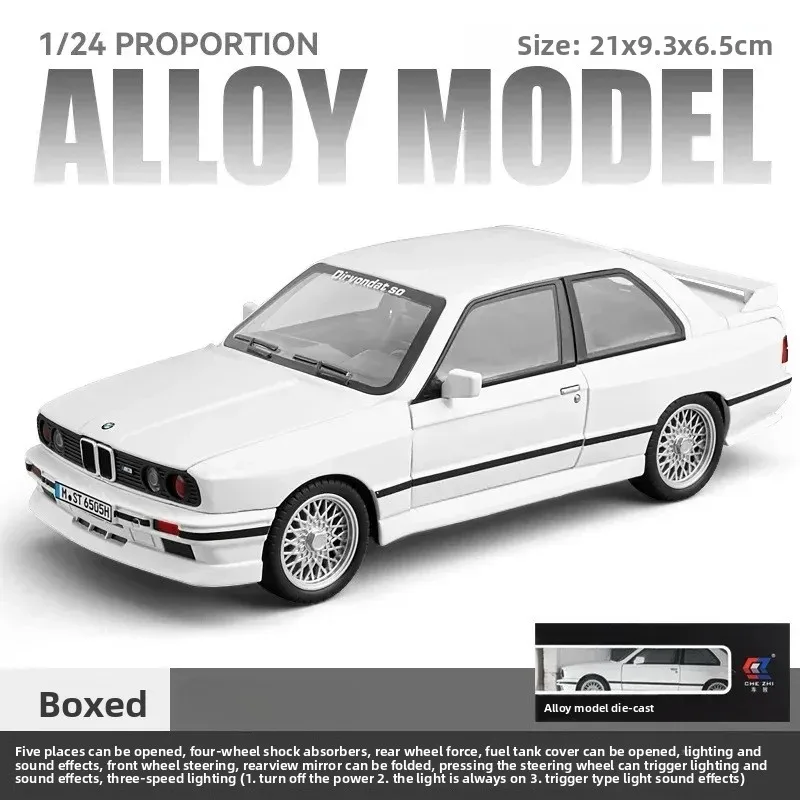 1:24 Supercar سبيكة سيارة نموذج الصوت والضوء التراجع لعبة أطفال المقتنيات هدية عيد ميلاد صندوق لصبي الحاضر