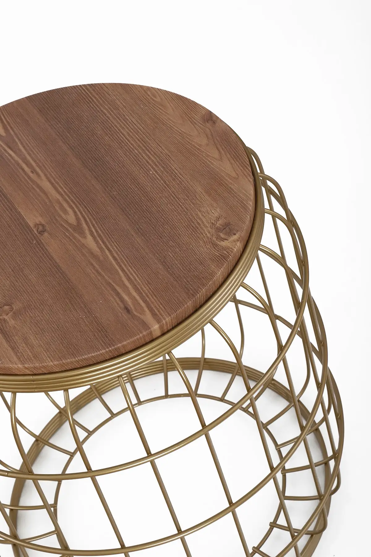 Tavolino camelia burattato noce