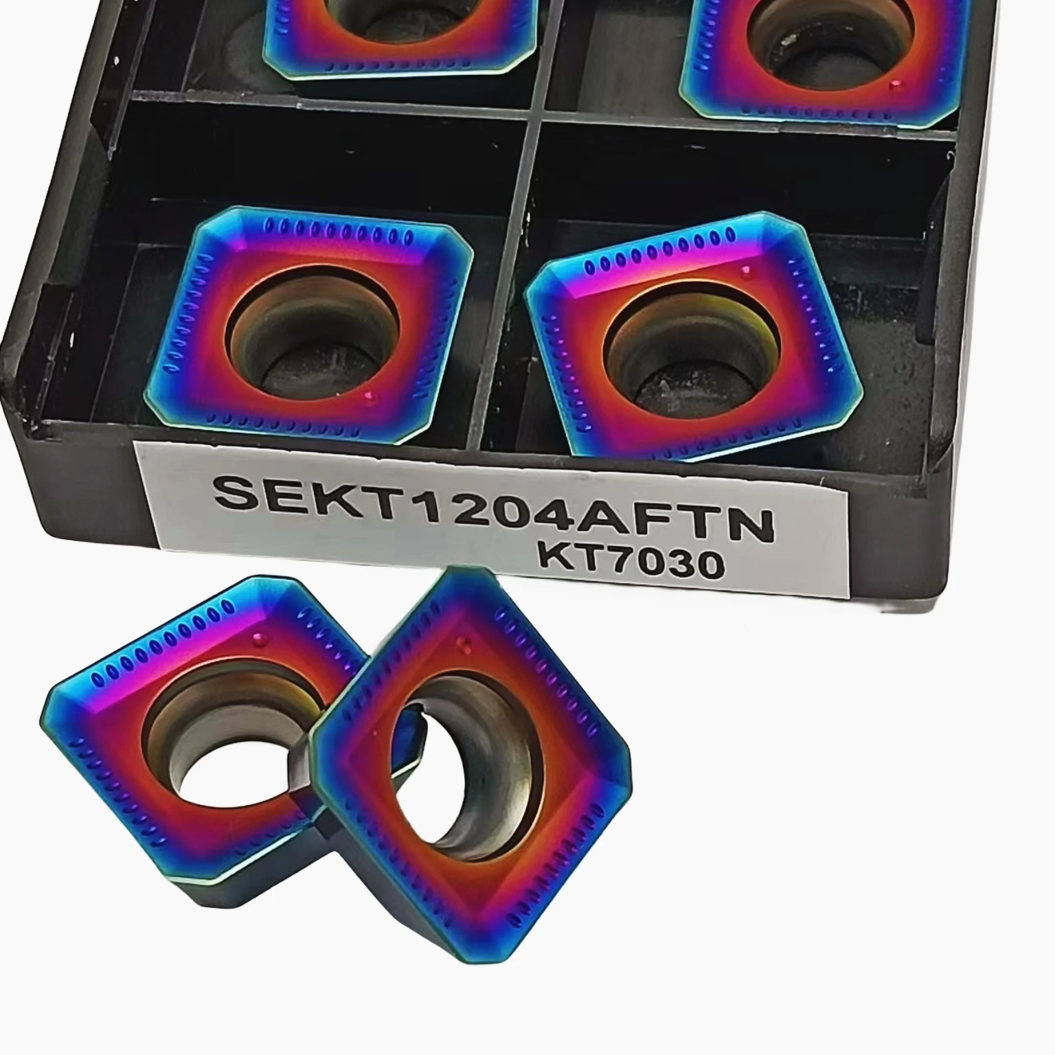 Inserti per fresatura in carburo cementato inserti per tornio CNC adatti per la lavorazione di acciaio e acciaio inossidabile muslimkt7030