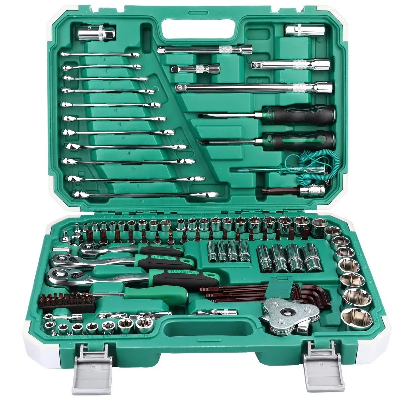 121 Pcs Socket Wrench Set Multi Specification 61 82 94 Pieces Auto Mechanical Repair Maintenance Hand Tool
