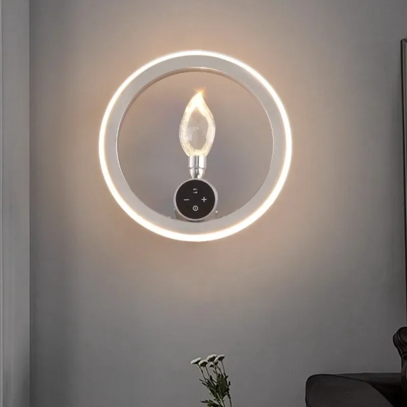 

New Living Room Background Wall Lamps Modern Luxury Crystal Wall Lamp Dining Room Simple Bedside Lights
