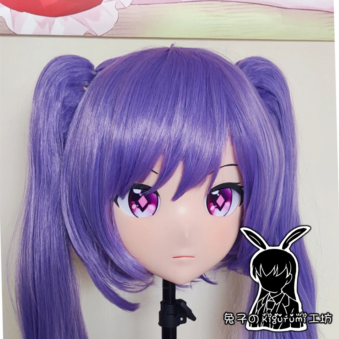 

(RB0718)Customize Full Head Resin Cartoon Cosplay Japanese Character Anime Role Play Crossdress Kigurumi Mask With Back Shell