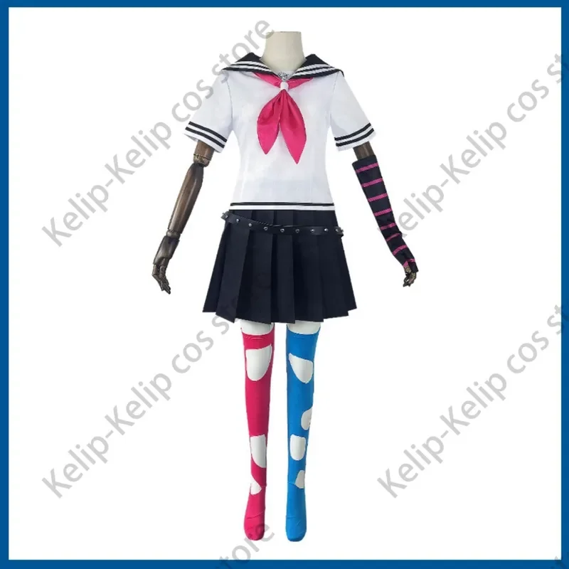 Gioco Anime Danganronpa 2: Addio Despair Steam Mioda Ibuki Costume Cosplay Parrucca JK Uniforme scolastica Donna Vestito da festa sexy