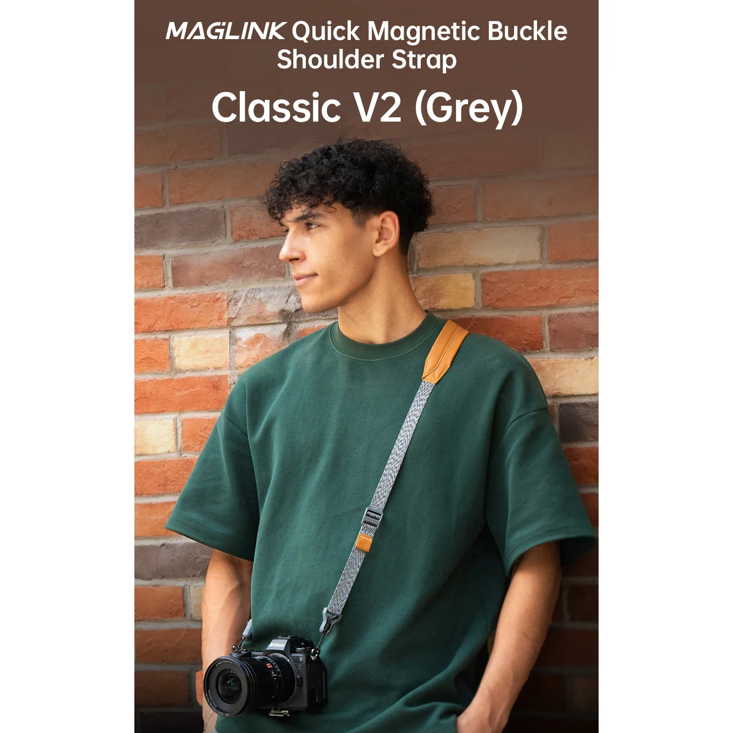 FALCAM MAGLINK Fivela magnética rápida Alça de ombro para câmera de liberação rápida Clássico V2 para Nikon Canon Sony Fuji Lumix Mirrorless