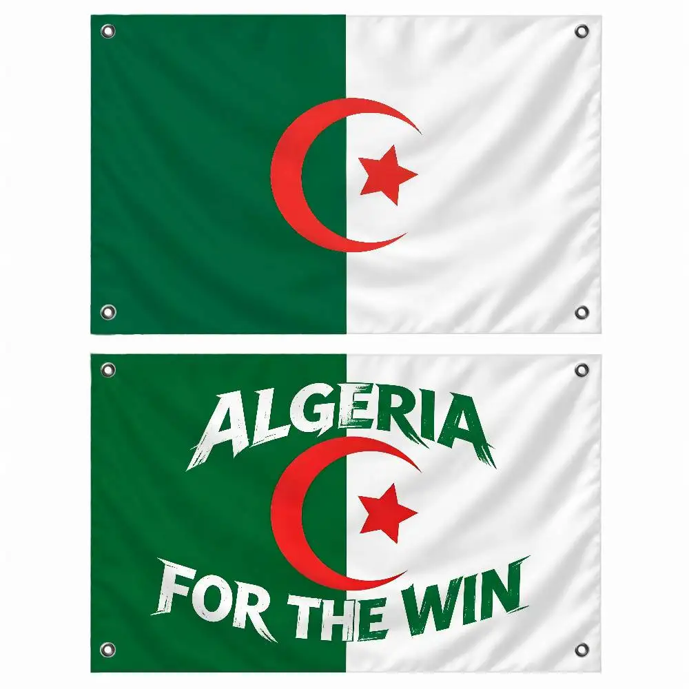 Aesthetic Country Algeria Indoor Outdoor Flag Banner Party Decor Hanging Wall Backdrop