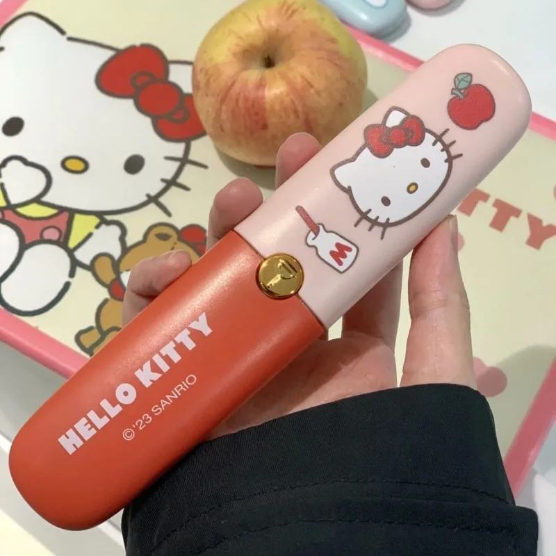 

Anime Cartoon Kawaii Sanrio Melody fruit knife Paring knife Household use Multifunctional fold Portable Peel 2-in-1 double head