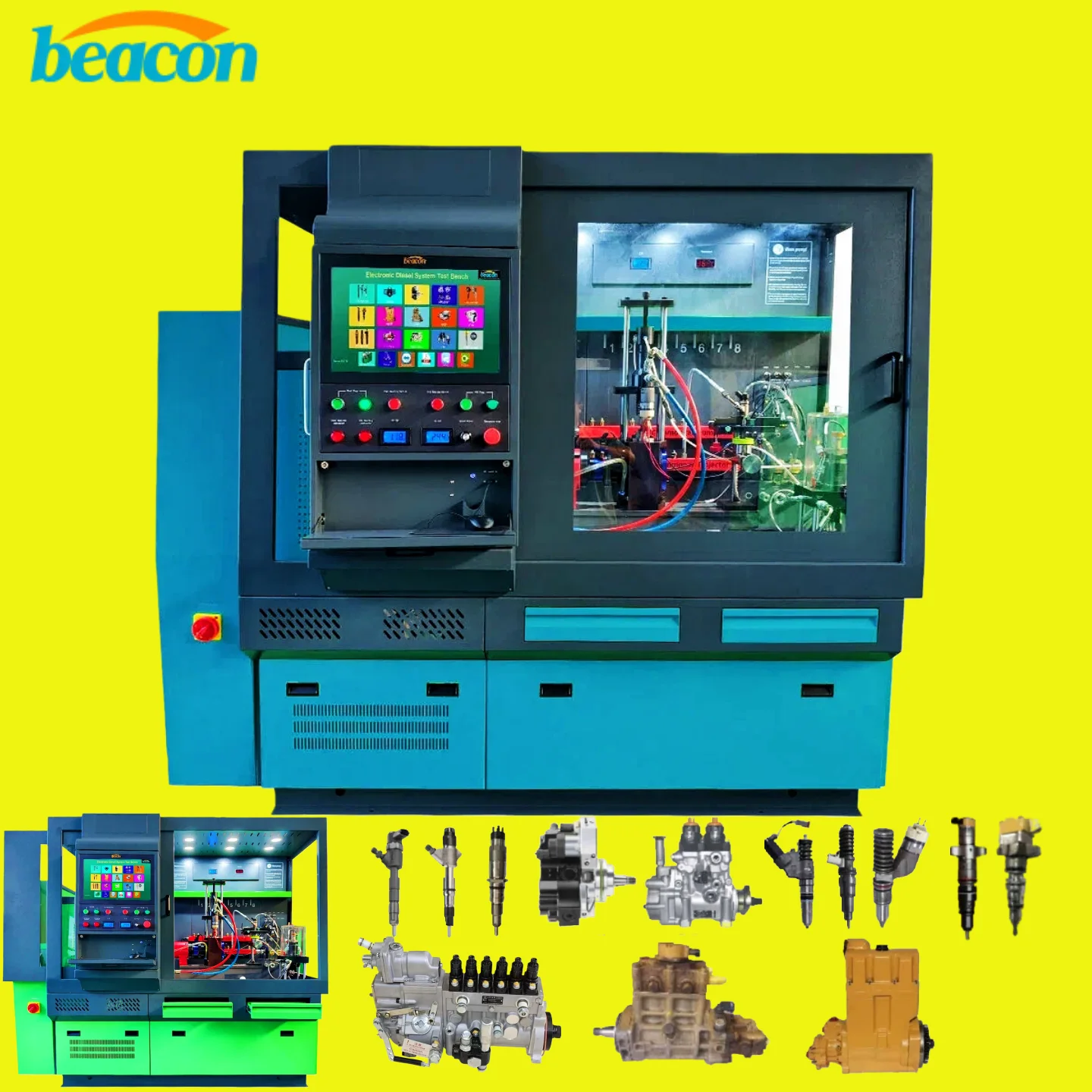 Full-featured Fuel Injection Pump Test Bench Diesel Injector Calibration Common Rail Test Bench for EUI EUP HEUI HEUP