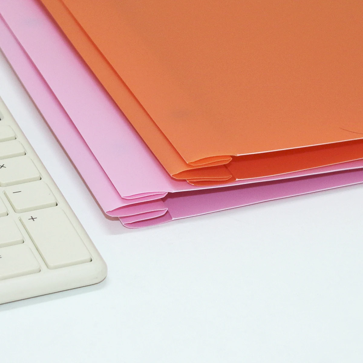 Pp Tadpole Clip Double Pocket Folder Plastic Document Bag Office Storage Folding Folder