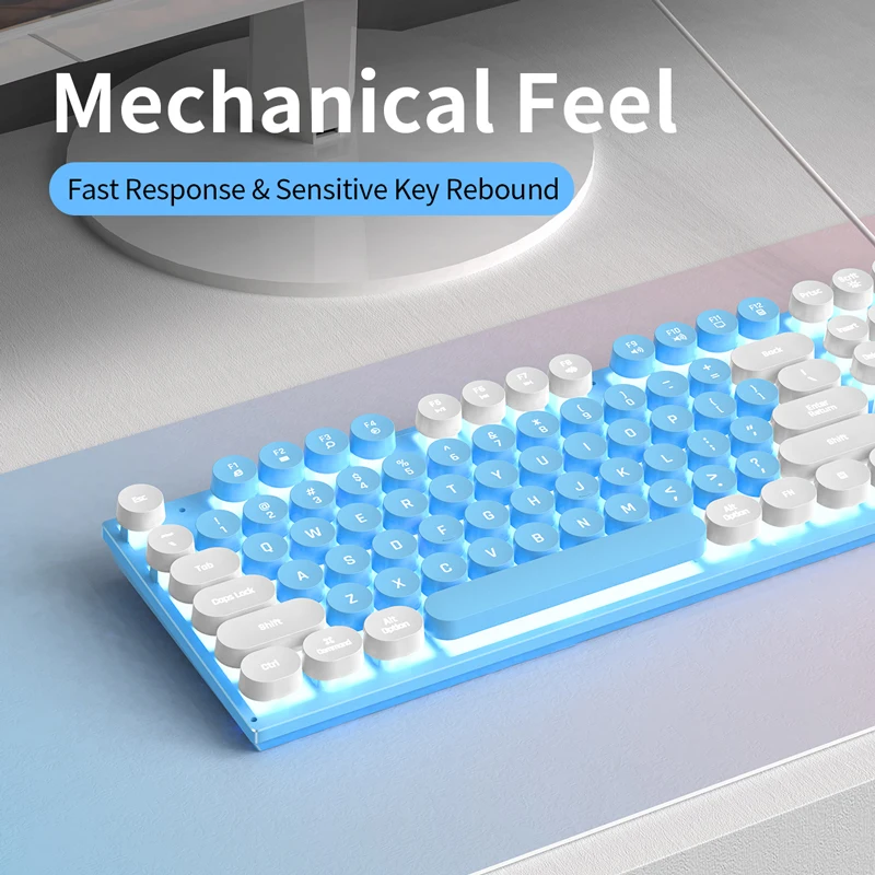 YINDIAO Keyboard Gaming Wired Laptop Desktops PC Computer Office Accessories Low Profile Gamer Keyboards With Numpad