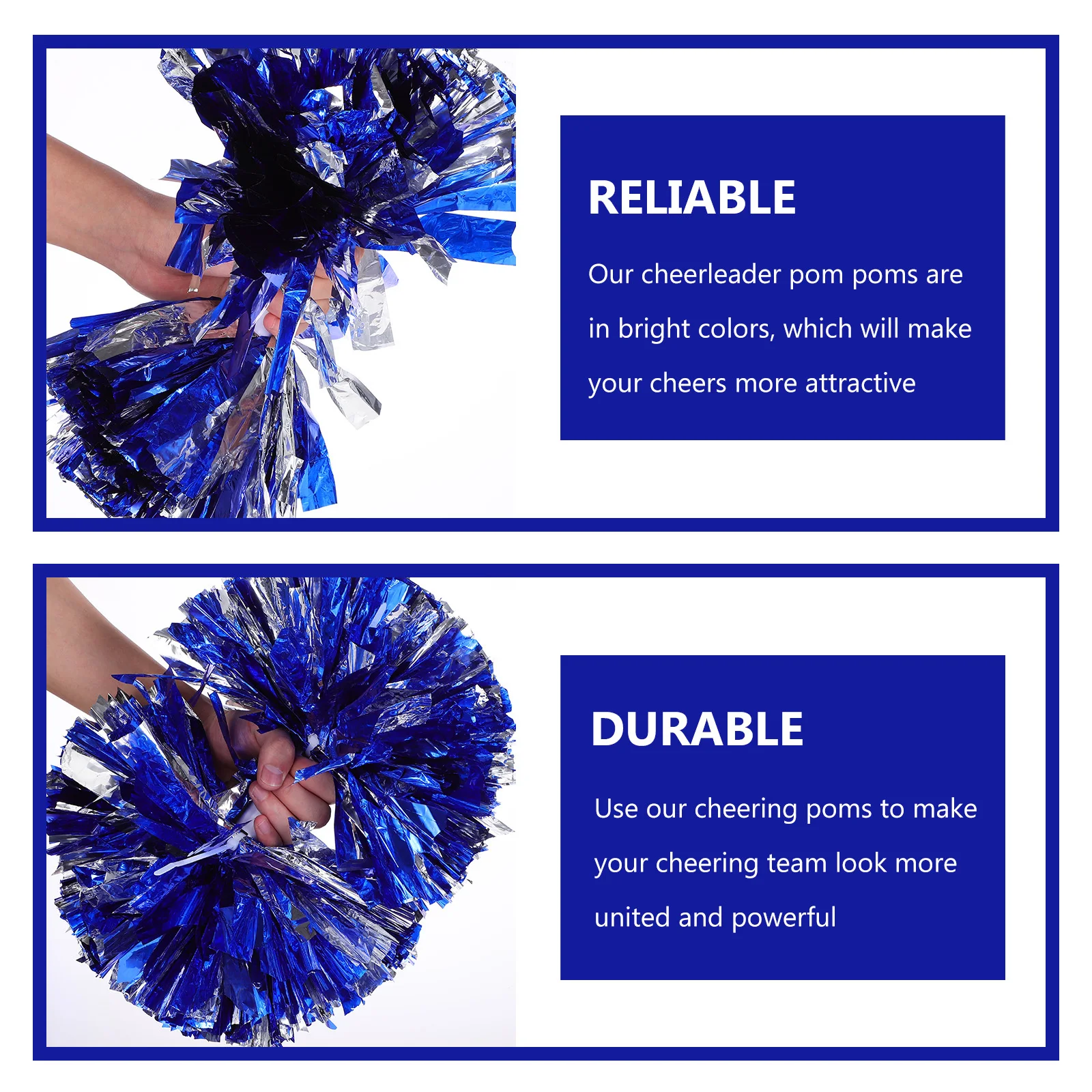 พู่เชียร์ลีดเดอร์ 4 ชิ้น แบบพกพา ใช้ซ้ำได้ ดีไซน์หูหิ้ว เหมาะสำหรับฟุตบอล บาสเกตบอล ทีมเชียร์ลีดเดอร์ การแสดงกีฬา