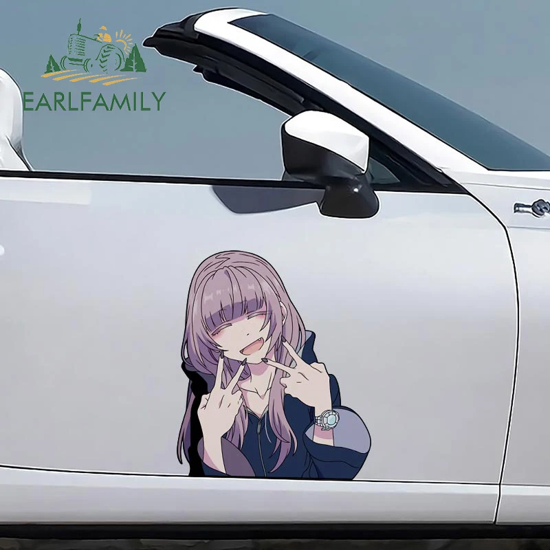 EARLFAMILY 43cm x 37.7cm for NANAKUSA NAZUNA Big Car Sticker Graffiti Car Accessories Decal Caravan Sunscreen Waterproof Decals