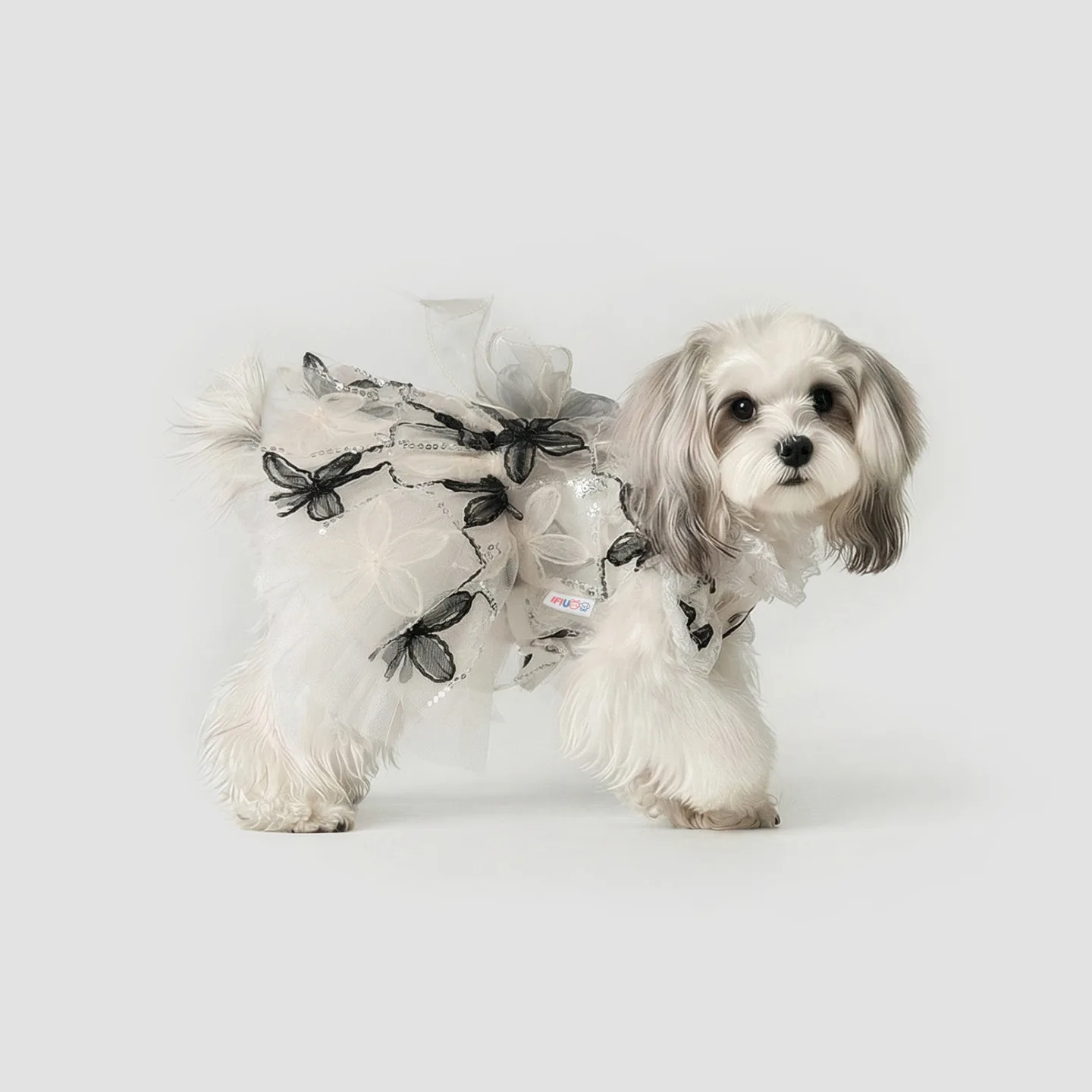 Ropa de malla bordada para perros Yorkshire: chaleco vestido princesa - imagen 5
