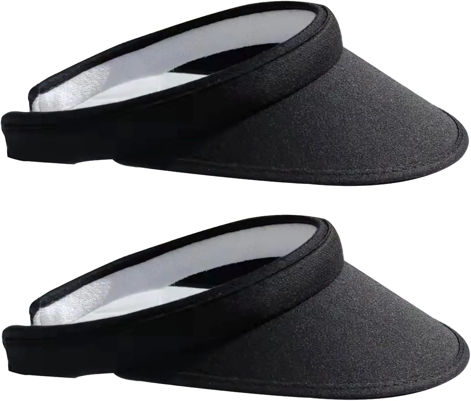 

2 Pack Sun Visor Hats Women Men Clip On Wide Brim Visors Hat Outdoor Sports Golf Beach Travel Tennis Caps