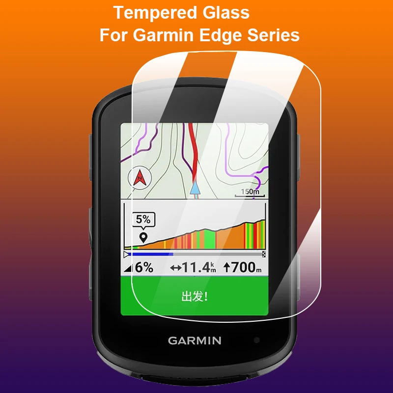 

For Garmin Edge 550 850 MTB 540 840 1040 1030 GPS Bike Cycling Computer Clear 2.5D 9H Tempered Glass Guard Screen Protector Film