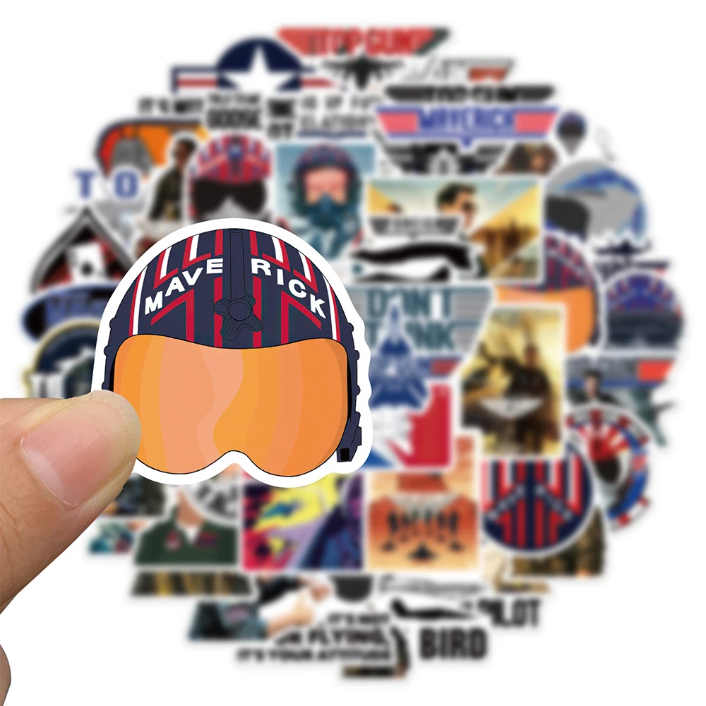 10/30/50PCS Cool Movie Top Gun Maverick Stickers Cartoon DIY Skateboard Motorcycle Fridge Luggage Waterproof Graffiti Sticker