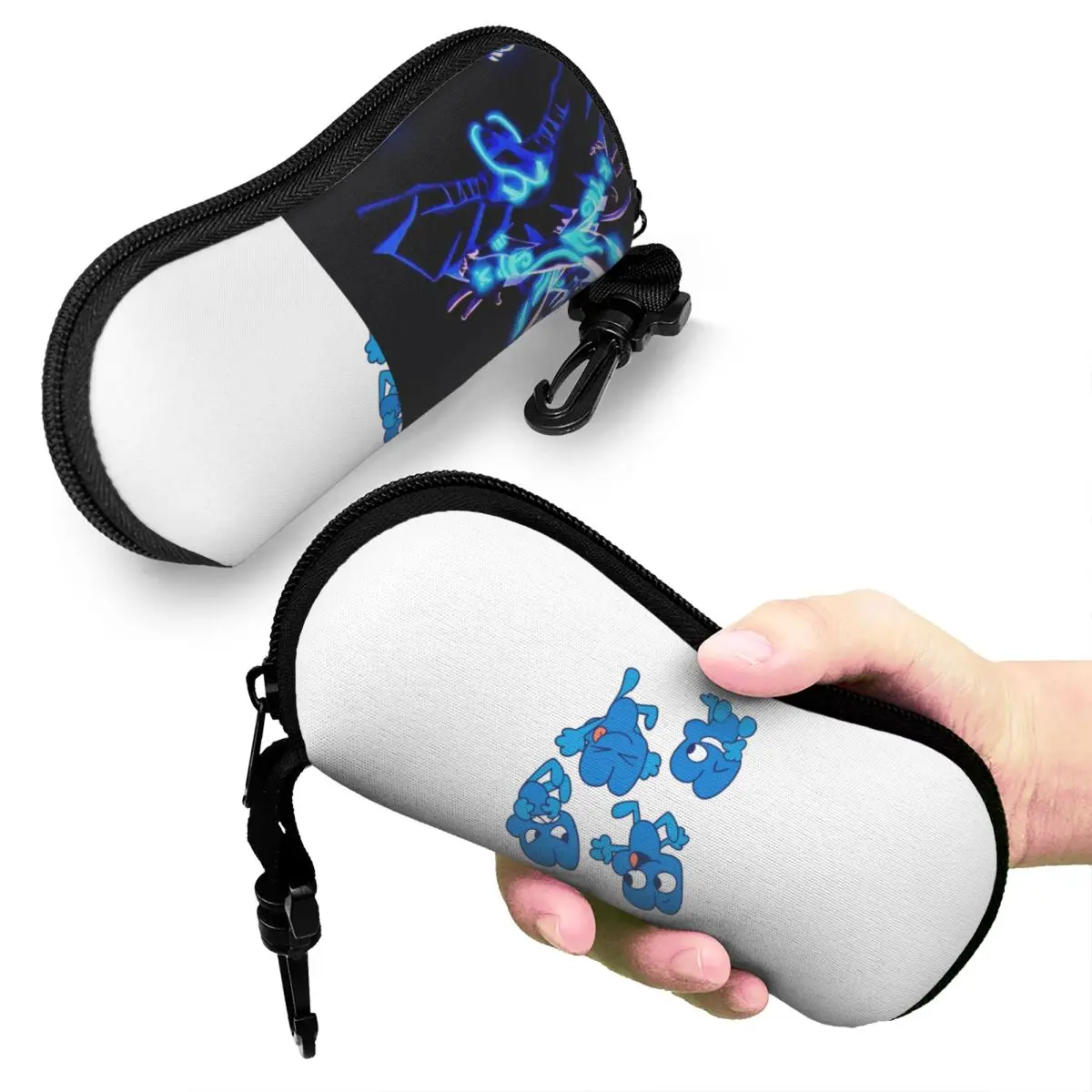 

BFDI Four BFB Shell Glasses Case Protective Sunglasses Box Women Men Soft Eyeglasses Bag Pouch