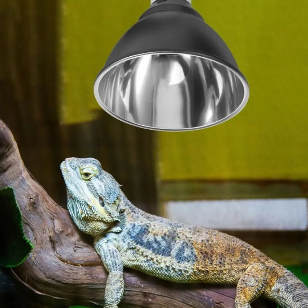 

Black Reptile Heating Lamp 110-240V 300W E27 Pet Light Bulb Bracket Shallow Dome Uniform Heating UVB Reptile Lamp