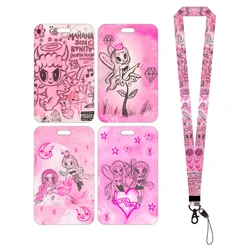 Karol G Card Holder Lanyard para Keychain, Clipe Retrátil, Titulares de Cartão de Visita, Alça de Pescoço, Porta Badge Holder, Yoyo, Novo