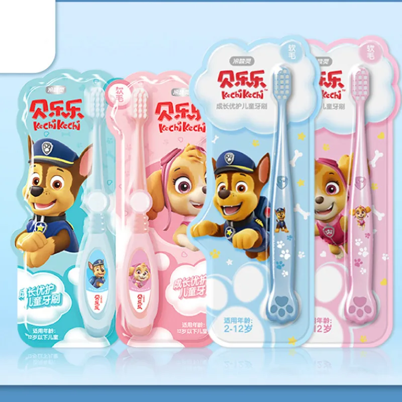 Paw Patrol Kids Soft Bristle Toothbrush Anime Figures Skye Kids Doll Tooth Brush Children Toys Birthday Gifts