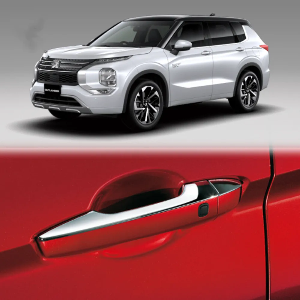 Car Door Handle Cover Cap For 2022 2023 2024 Mitsubishi Outlander Chrome Accessories 8pcs/set