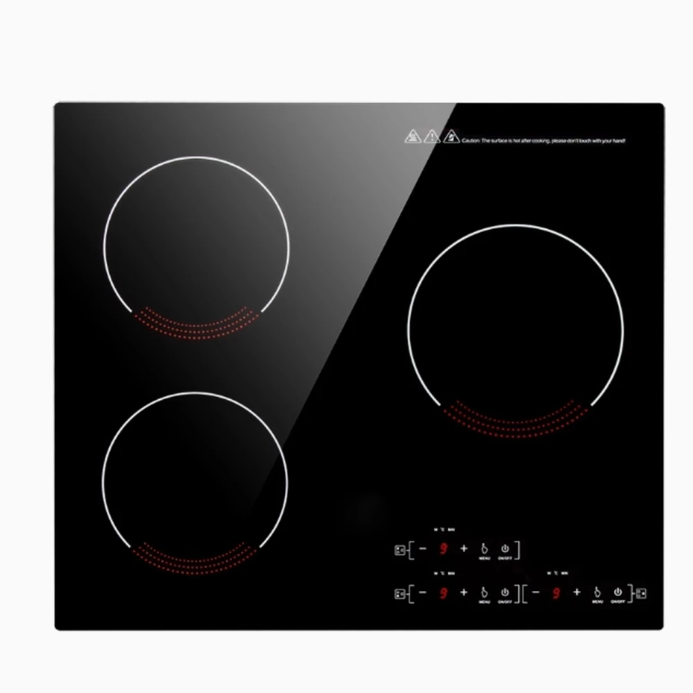 Three embedded household three eye induction cooker