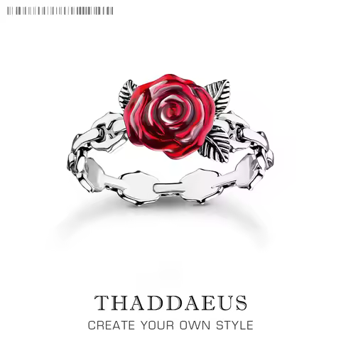 Ring Victorian Design Rose Europe Fine Jewelry For Women Brand New Real 925 Sterling Silver Trendy Love Gift