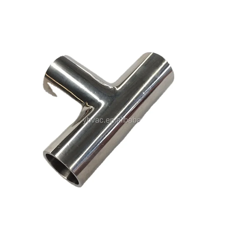 

SUS304 Sanitary Fittings Equal Tee Mirror Polished 0.8μm Ra Certified for Butt Weld Food Dairy Pharmaceutical Industry 1 Piece