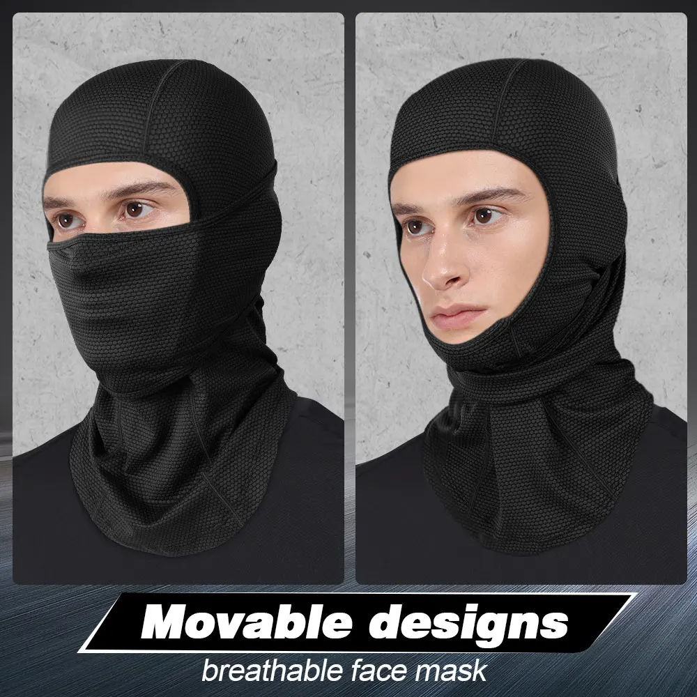 High Quality Cycling Full Face Mask Balaclava Elastic Breathable Quick Dry Neck Gaiter Face Cover For Bicycle Sport Men Women