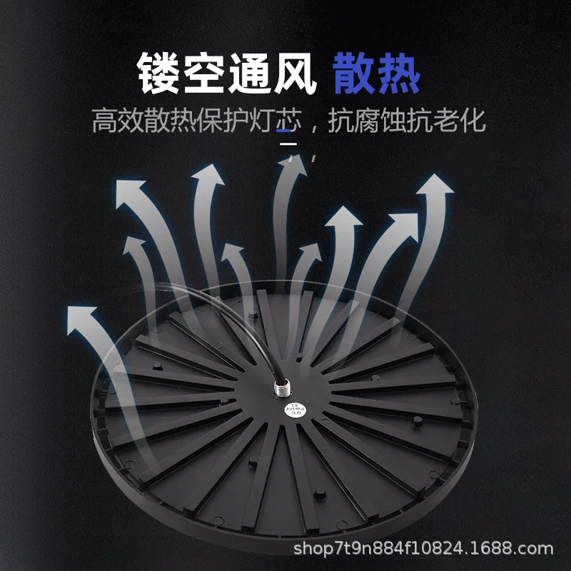 LED الكاشف مصنع قلادة ضوء صالة الألعاب الرياضية مستودع ورشة عمل UFO ضوء الإضاءة قلادة مصباح مقاوم للماء مقاومة للحرارة #4