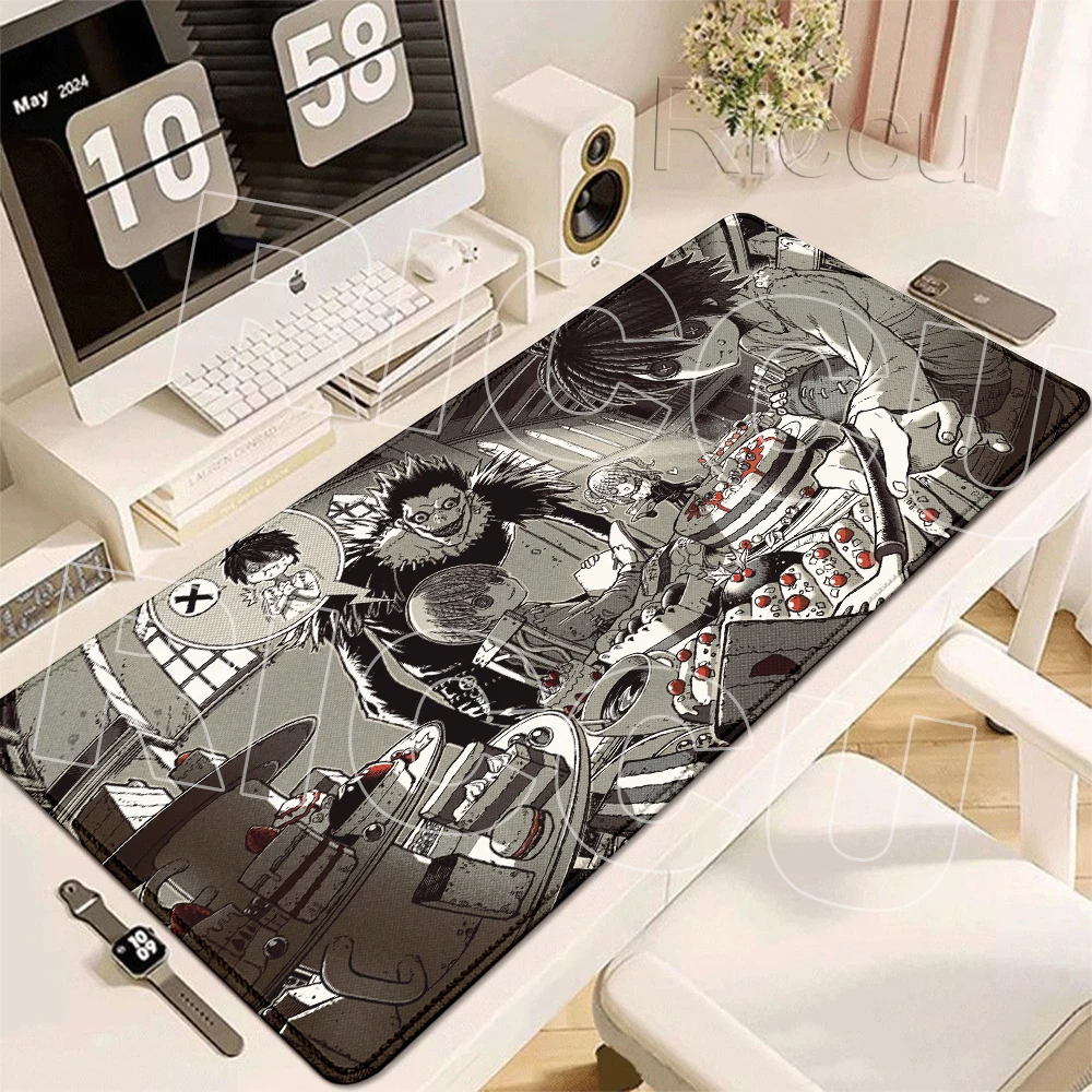 Japanese manga Death Note Mousepad Thickened Washable Mouse Pad XXL Gaming Keyboard Notebook Expand Carpet Gamer Room Decor Mats