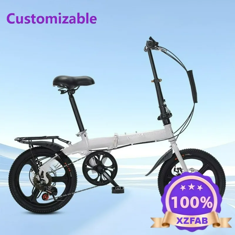 Folding Bicycle 20-inch Adult Gift Variable Speed Student Bicycle Men's and Women's Ultra-light Small Pedals