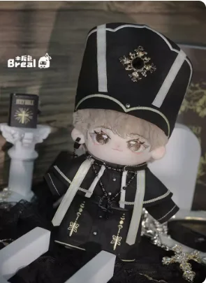 بدلة ملابس قوطية متقاطعة سوداء للفتيان والفتيات ، زي الكنيسة المقدسة الداكنة ، بدون تغيير للسمة ، هدية أصلية ، 20: